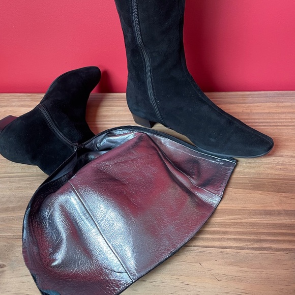 Suede tall boots - Picture 4 of 11